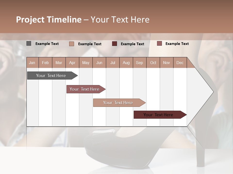 People Dress Catwalk PowerPoint Template