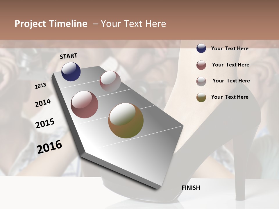 People Dress Catwalk PowerPoint Template