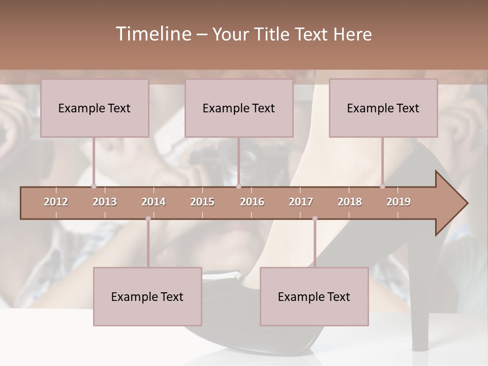 People Dress Catwalk PowerPoint Template
