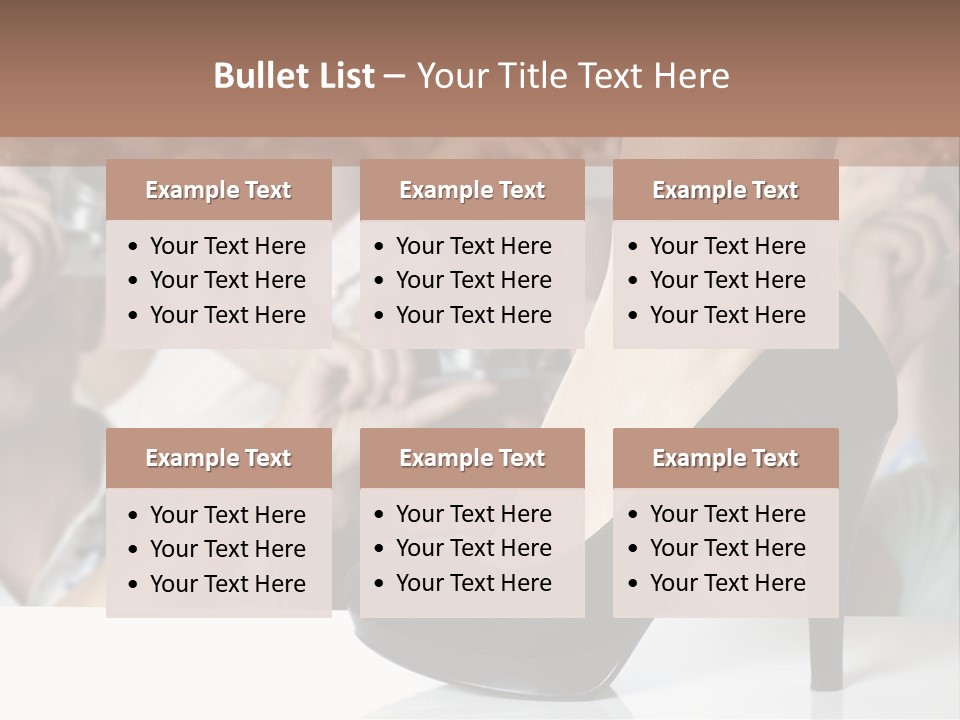 People Dress Catwalk PowerPoint Template