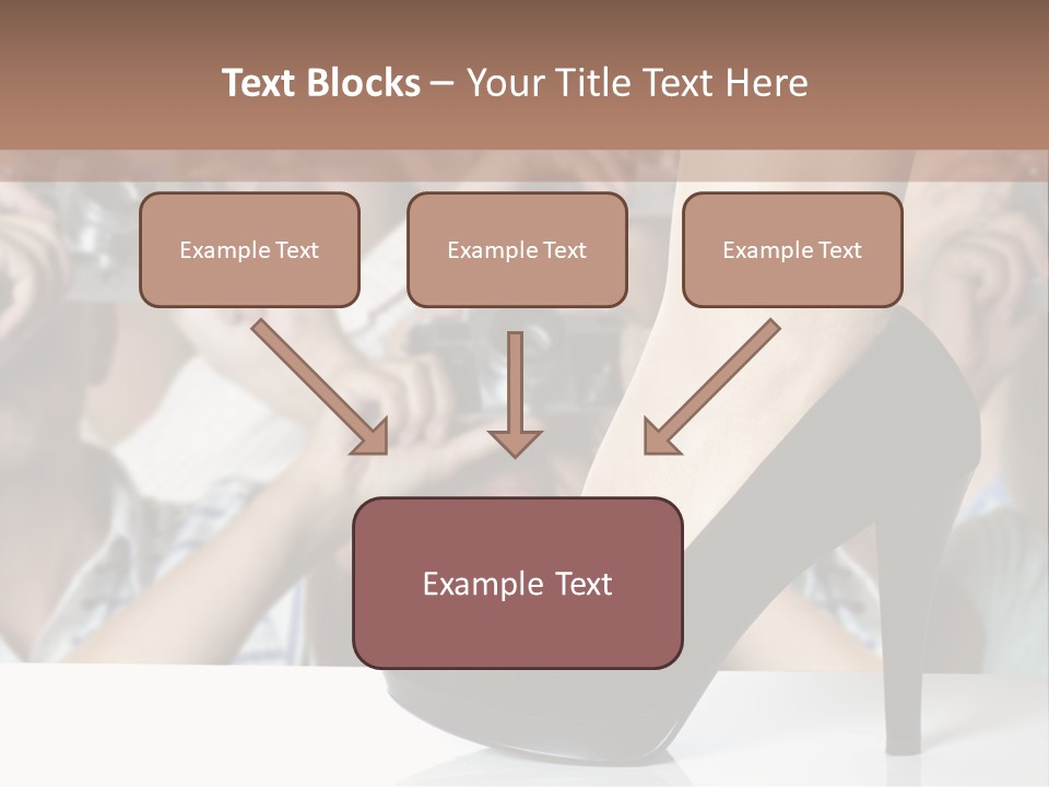 People Dress Catwalk PowerPoint Template