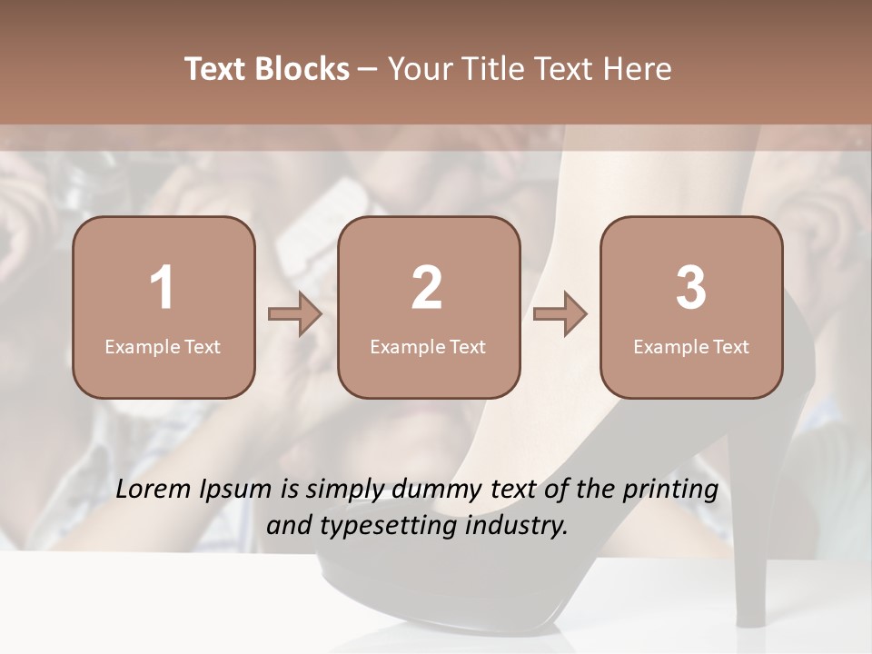 People Dress Catwalk PowerPoint Template