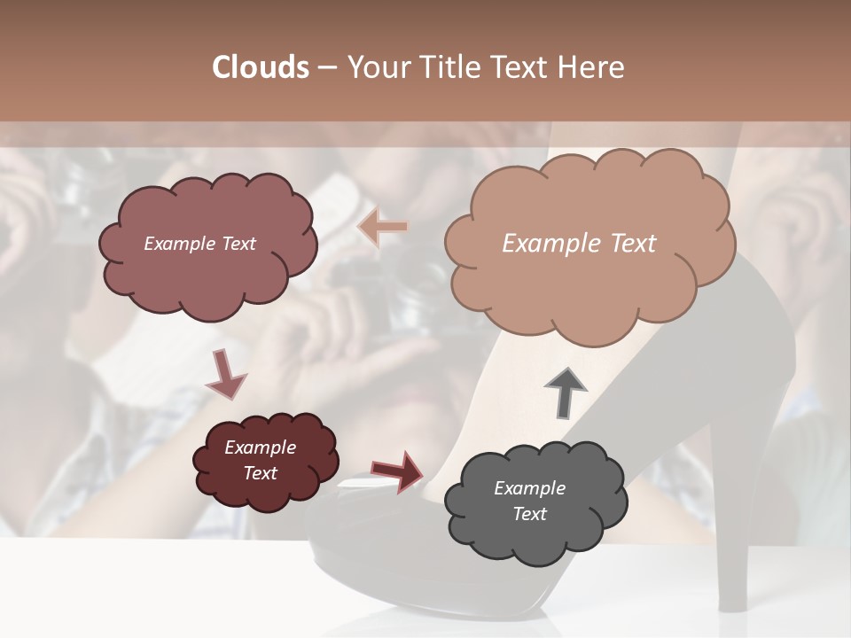 People Dress Catwalk PowerPoint Template