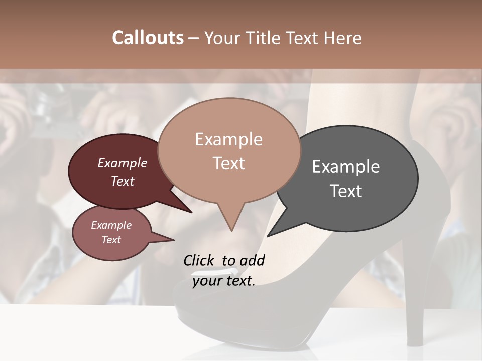 People Dress Catwalk PowerPoint Template