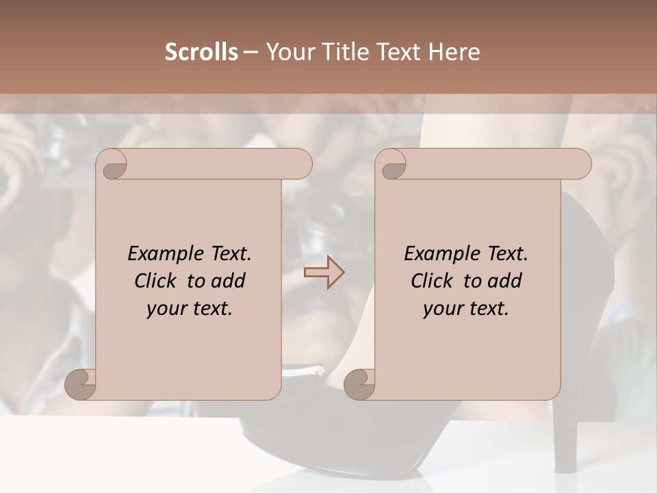 People Dress Catwalk PowerPoint Template
