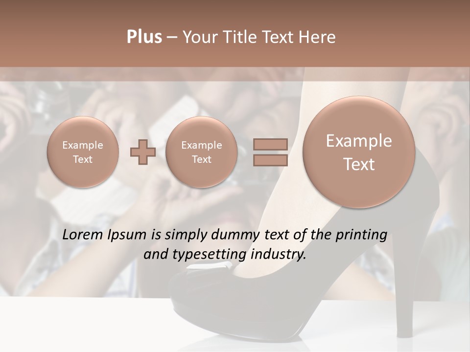 People Dress Catwalk PowerPoint Template