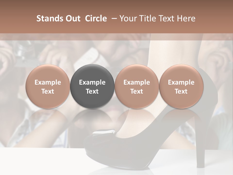 People Dress Catwalk PowerPoint Template