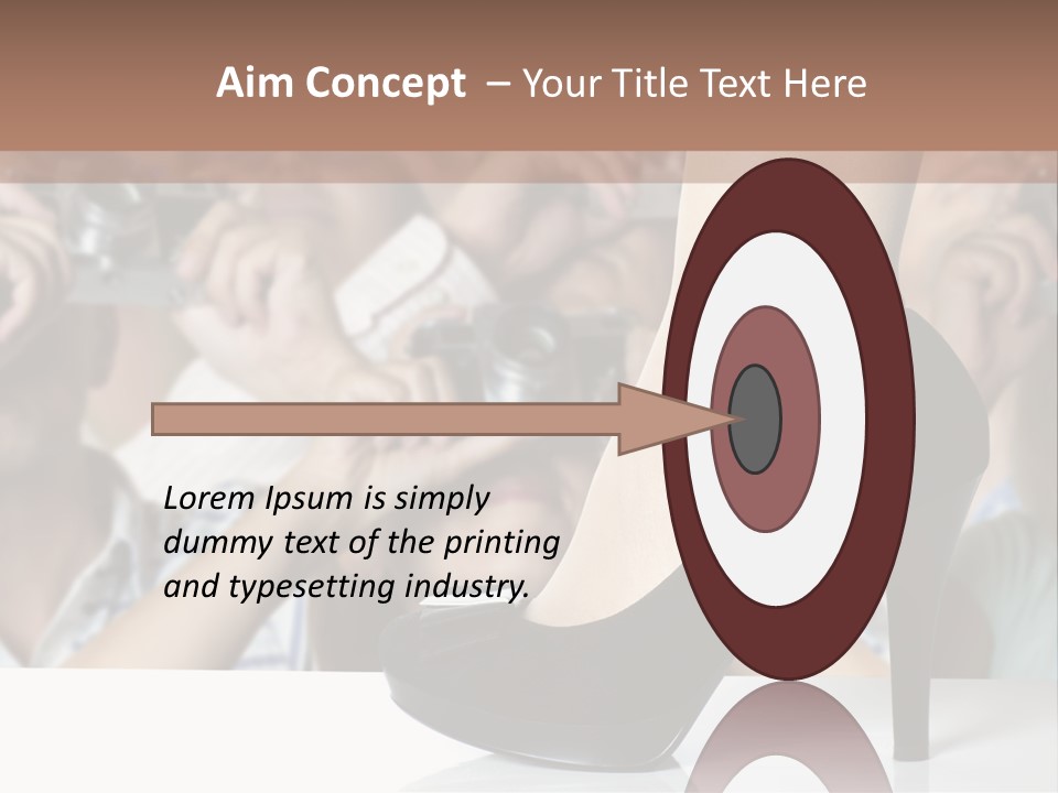 People Dress Catwalk PowerPoint Template