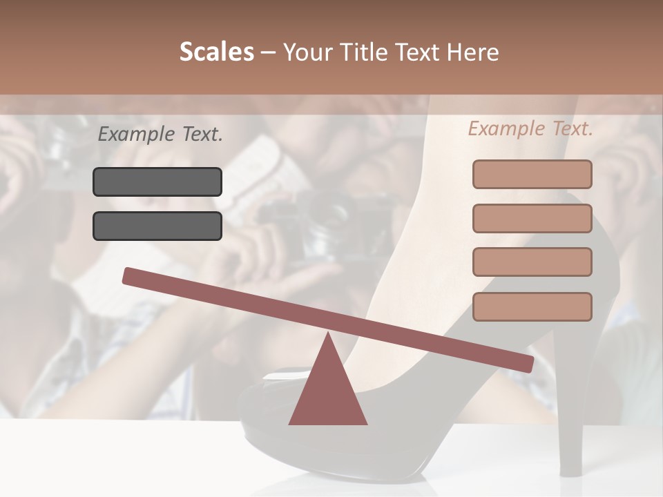 People Dress Catwalk PowerPoint Template