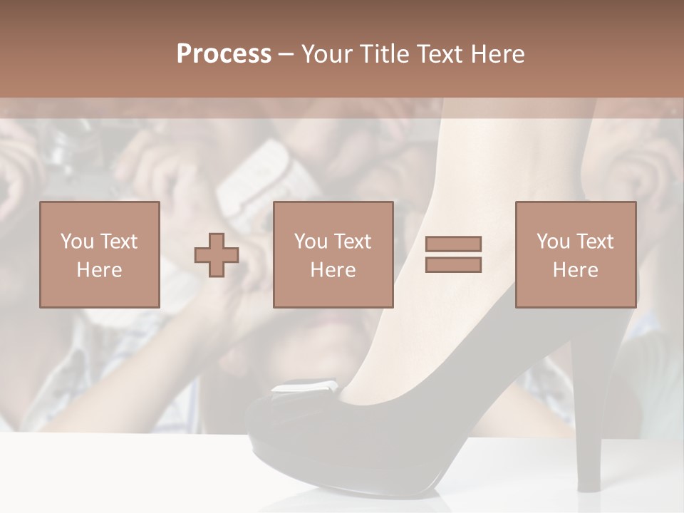 People Dress Catwalk PowerPoint Template