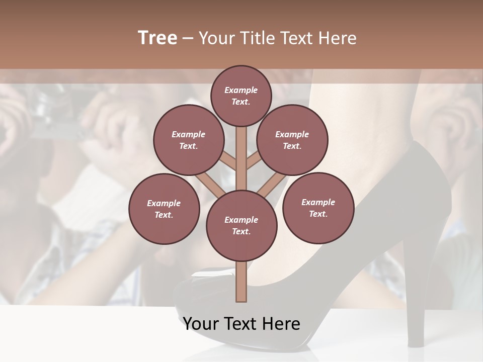 People Dress Catwalk PowerPoint Template