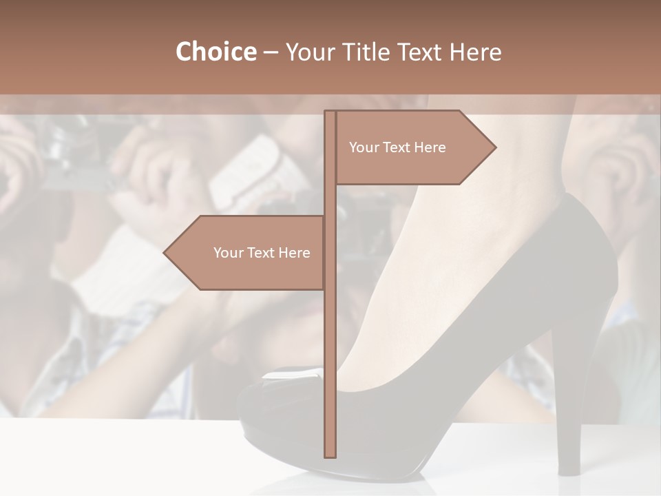 People Dress Catwalk PowerPoint Template