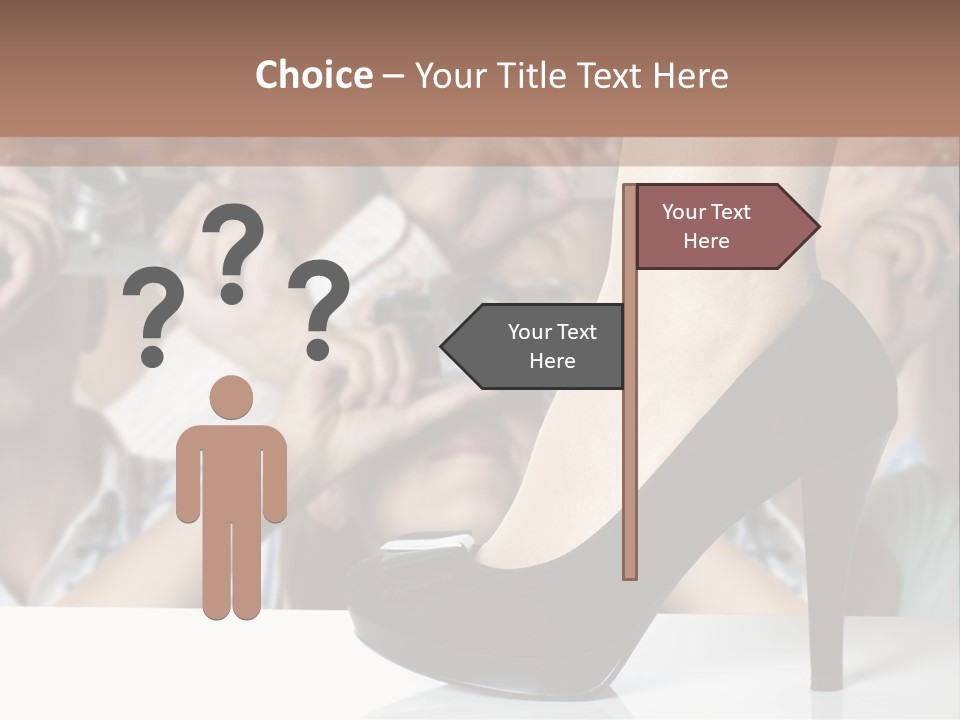 People Dress Catwalk PowerPoint Template