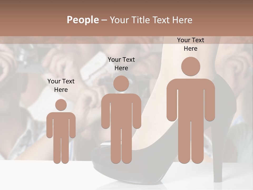 People Dress Catwalk PowerPoint Template