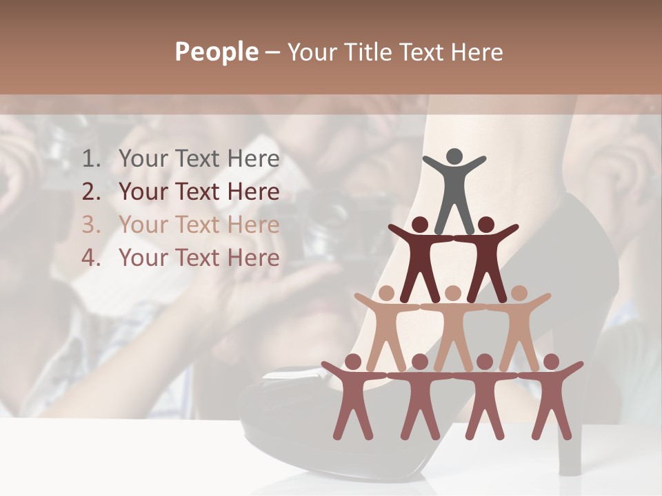 People Dress Catwalk PowerPoint Template