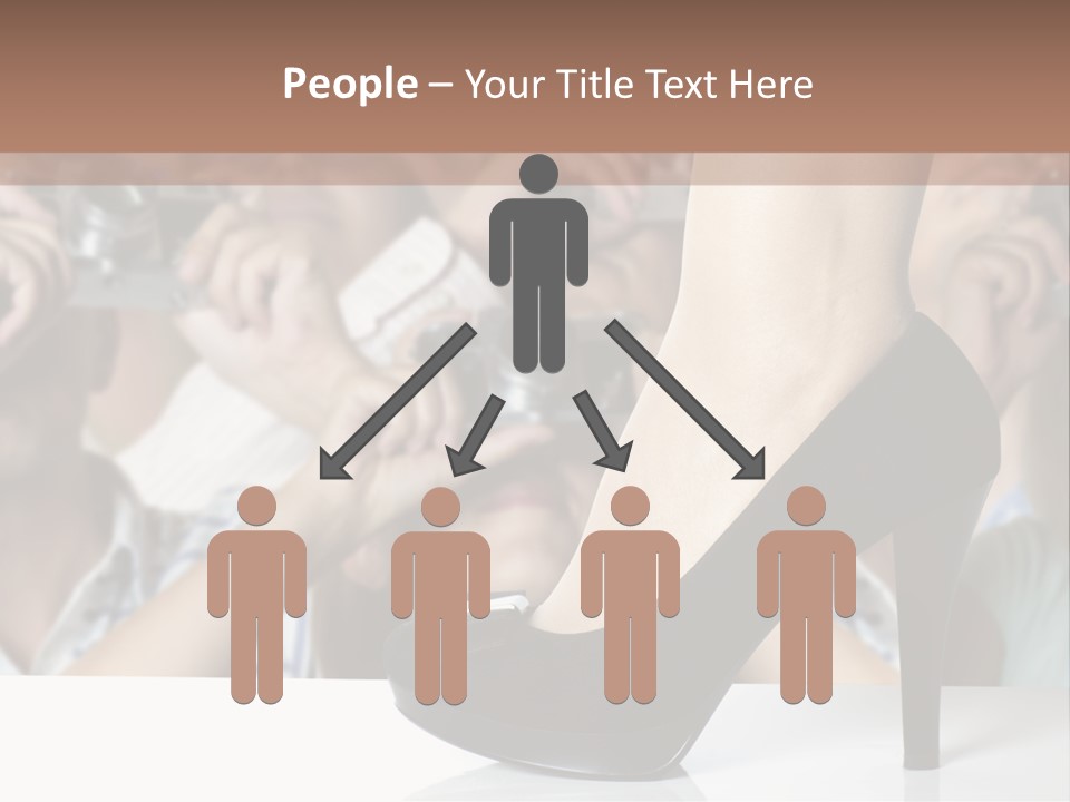 People Dress Catwalk PowerPoint Template