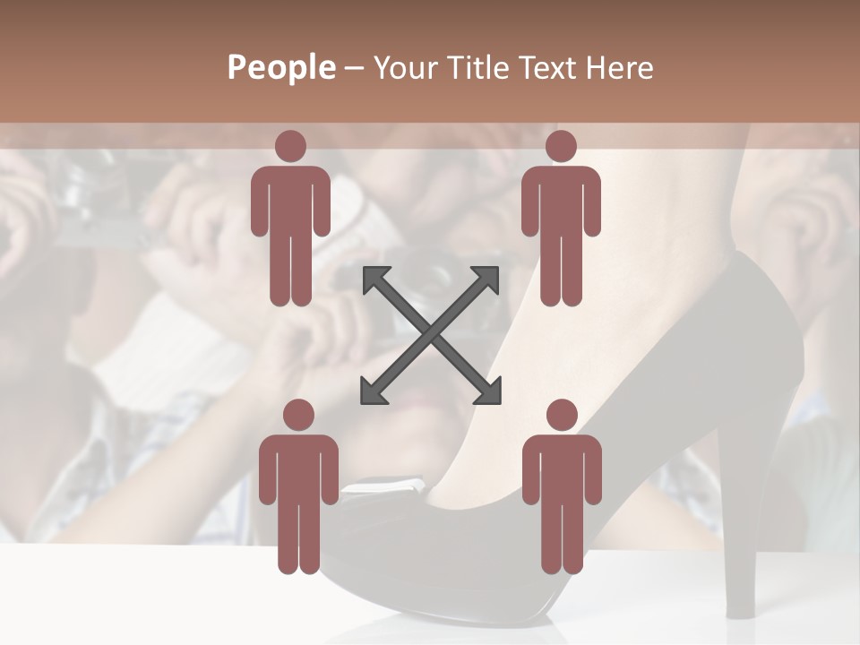 People Dress Catwalk PowerPoint Template