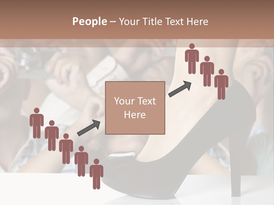 People Dress Catwalk PowerPoint Template