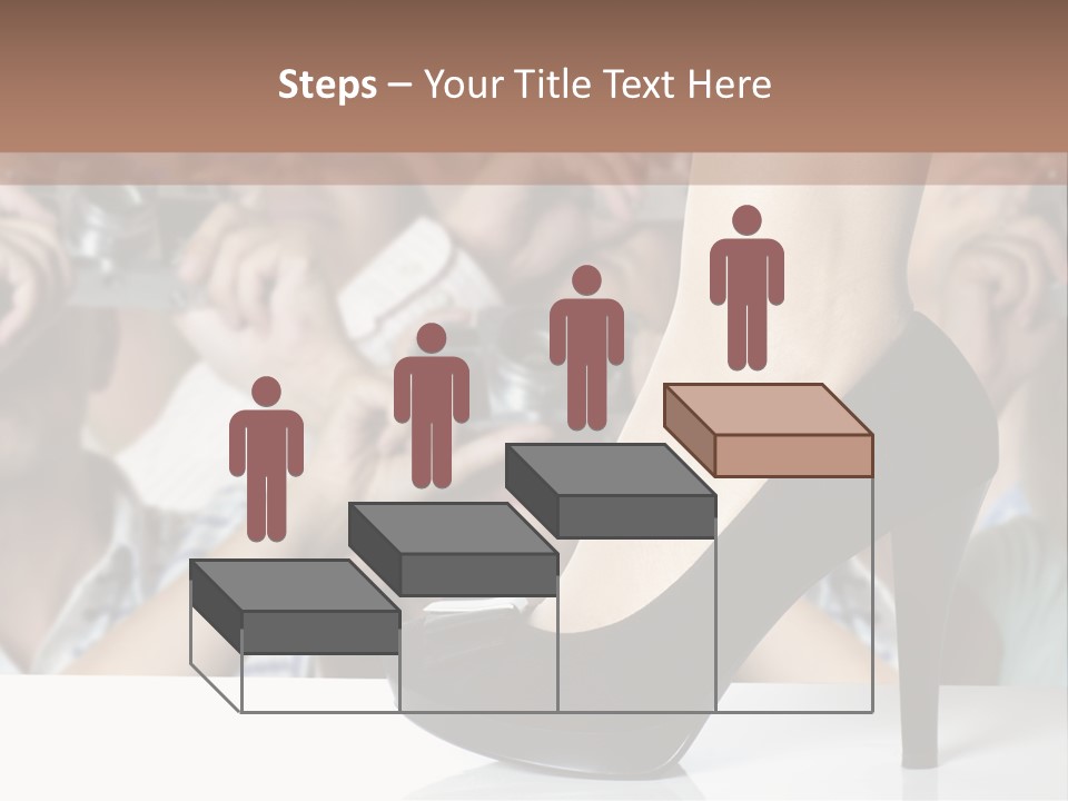 People Dress Catwalk PowerPoint Template