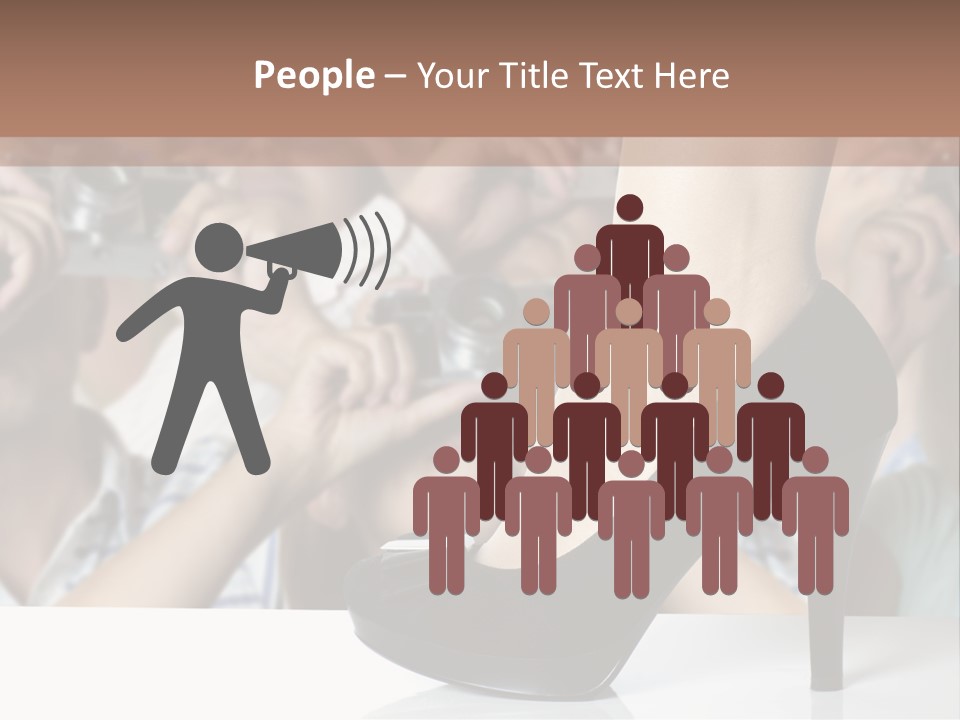 People Dress Catwalk PowerPoint Template