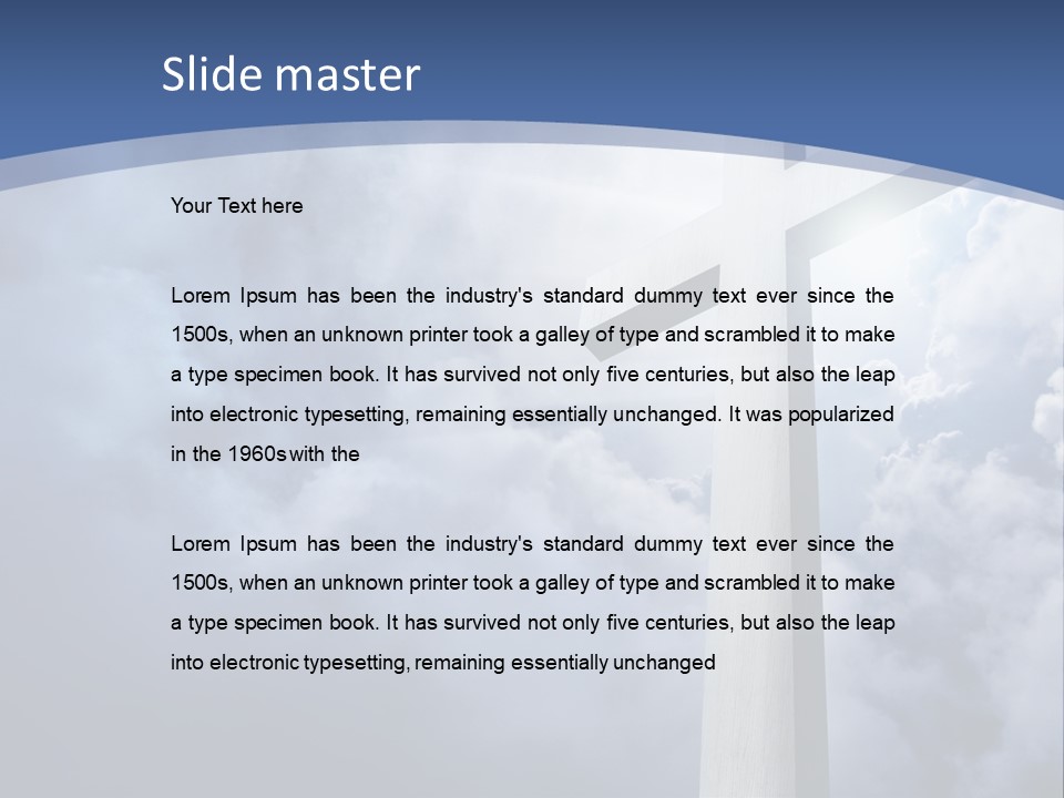 Concept Jesus Rays PowerPoint Template