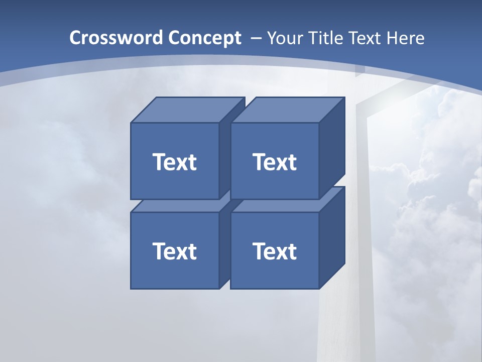 Concept Jesus Rays PowerPoint Template