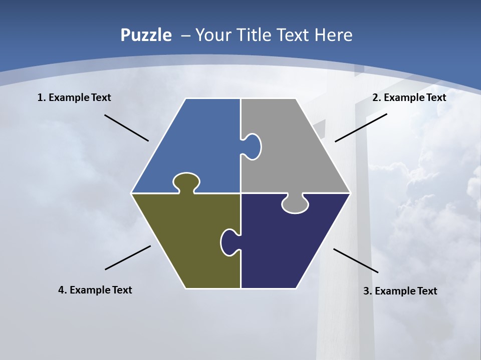 Concept Jesus Rays PowerPoint Template