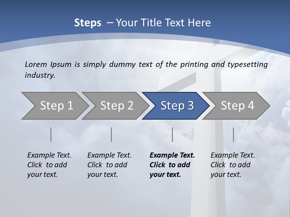 Concept Jesus Rays PowerPoint Template