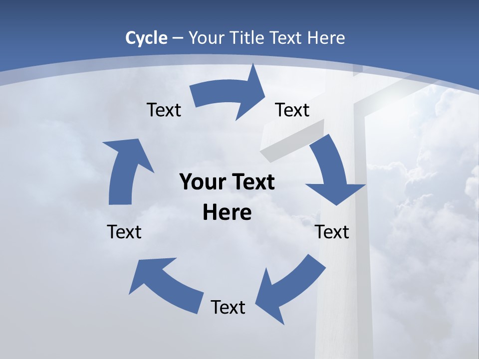 Concept Jesus Rays PowerPoint Template