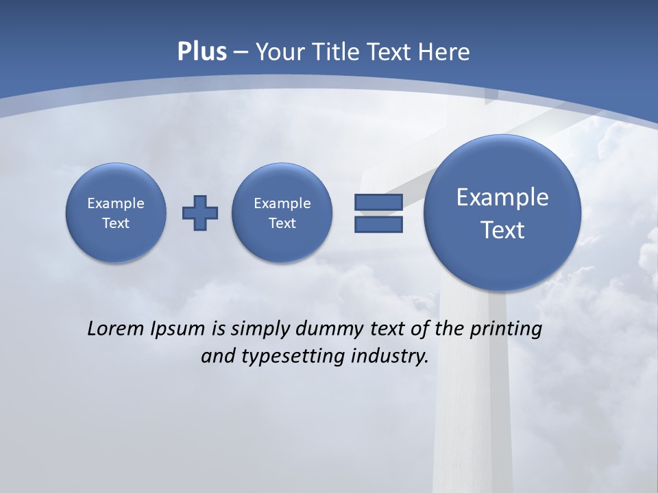 Concept Jesus Rays PowerPoint Template