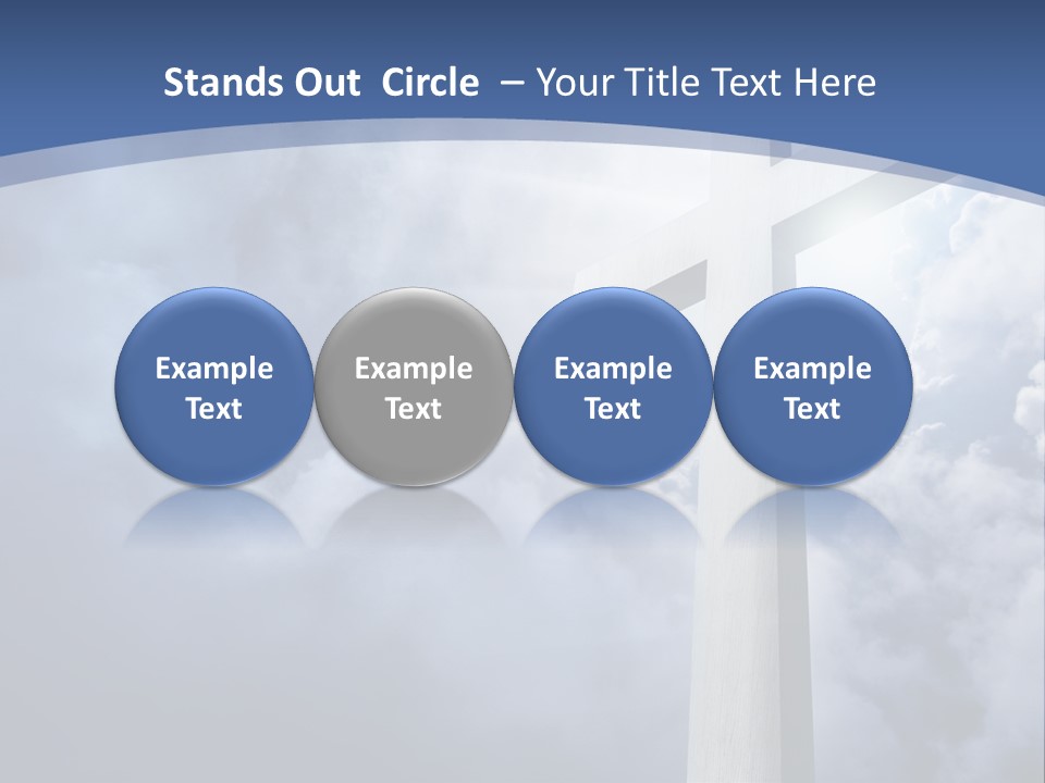 Concept Jesus Rays PowerPoint Template