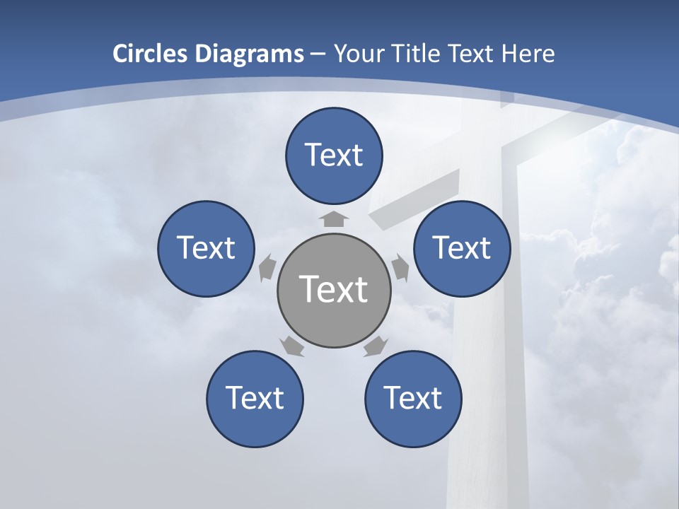 Concept Jesus Rays PowerPoint Template