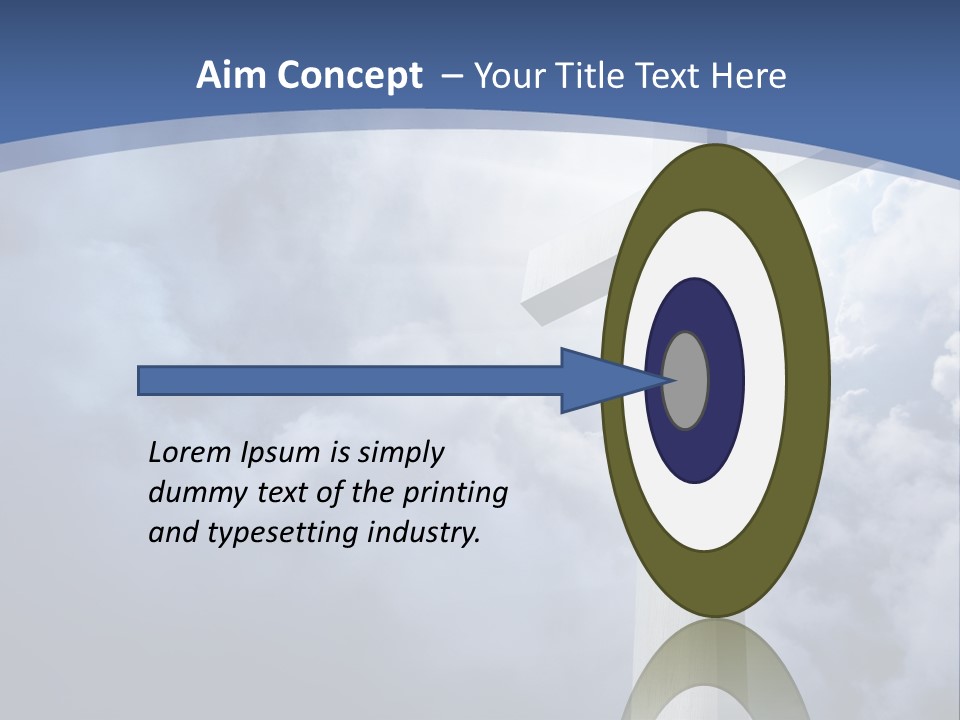 Concept Jesus Rays PowerPoint Template