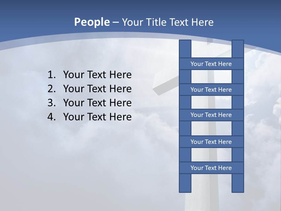 Concept Jesus Rays PowerPoint Template