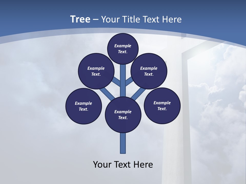 Concept Jesus Rays PowerPoint Template