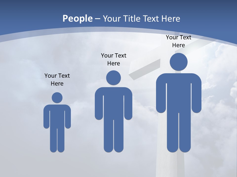 Concept Jesus Rays PowerPoint Template