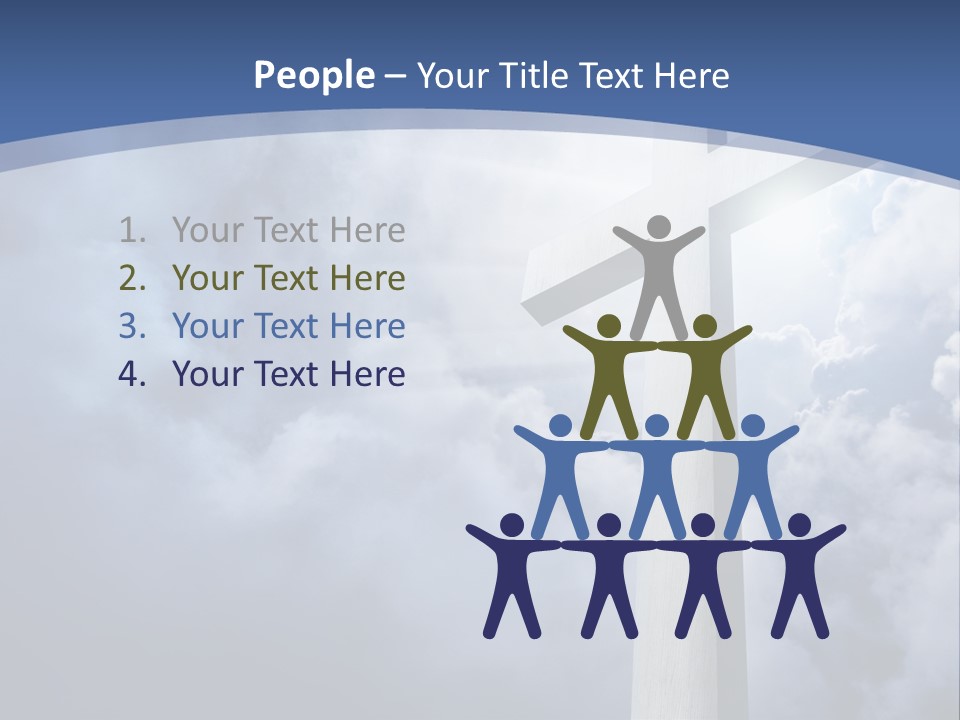 Concept Jesus Rays PowerPoint Template