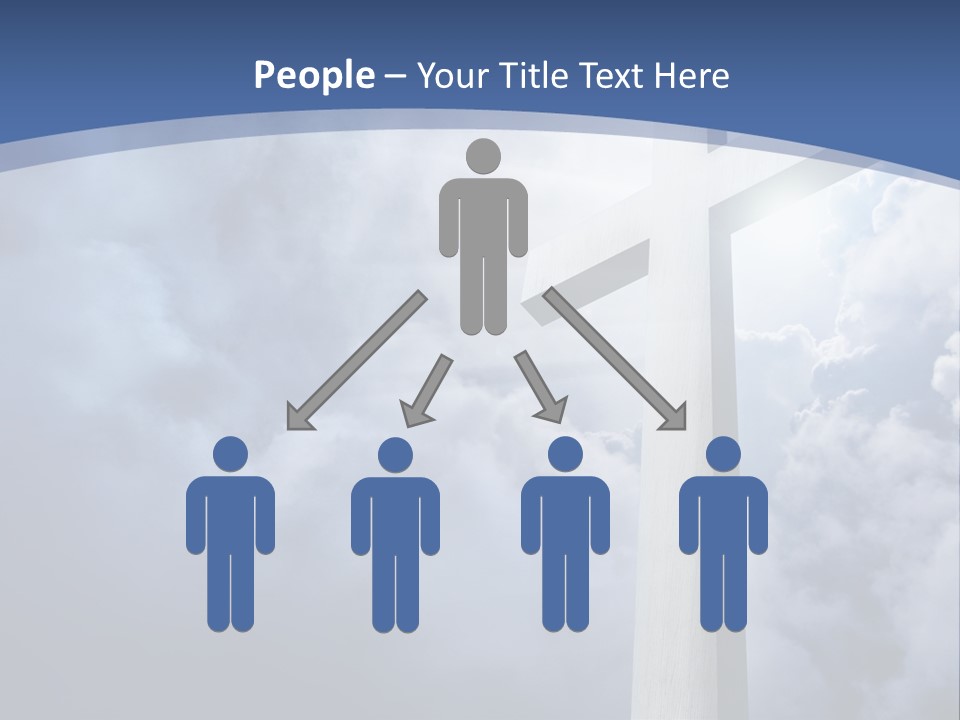 Concept Jesus Rays PowerPoint Template