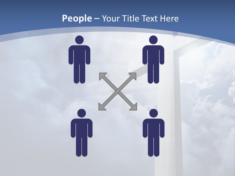 Concept Jesus Rays PowerPoint Template