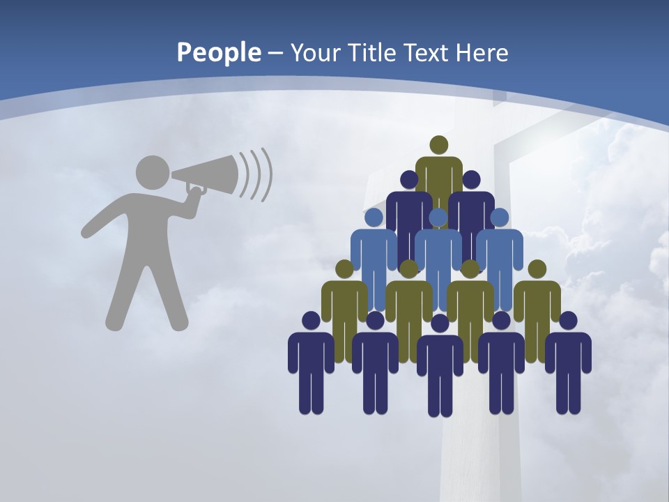 Concept Jesus Rays PowerPoint Template