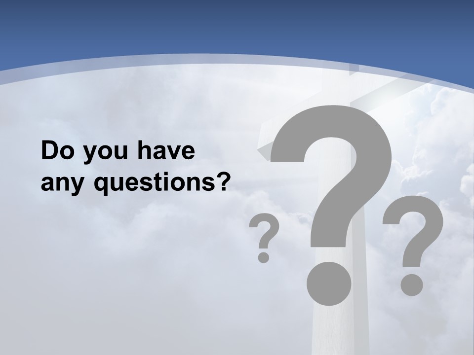 Concept Jesus Rays PowerPoint Template