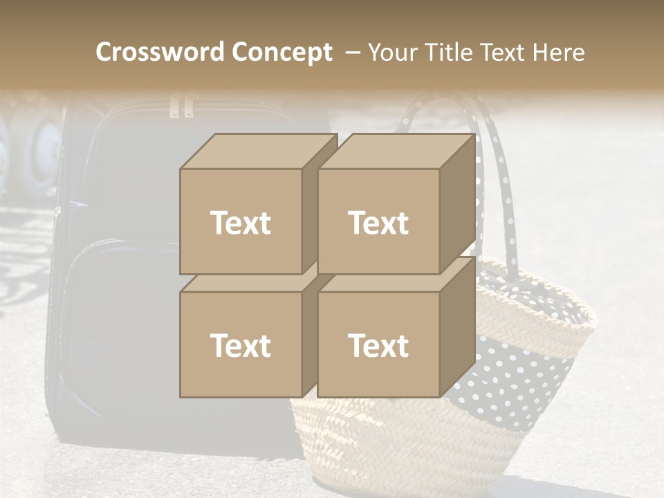 Case Suitcase Flight PowerPoint Template