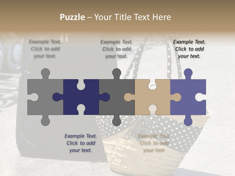 Case Suitcase Flight PowerPoint Template