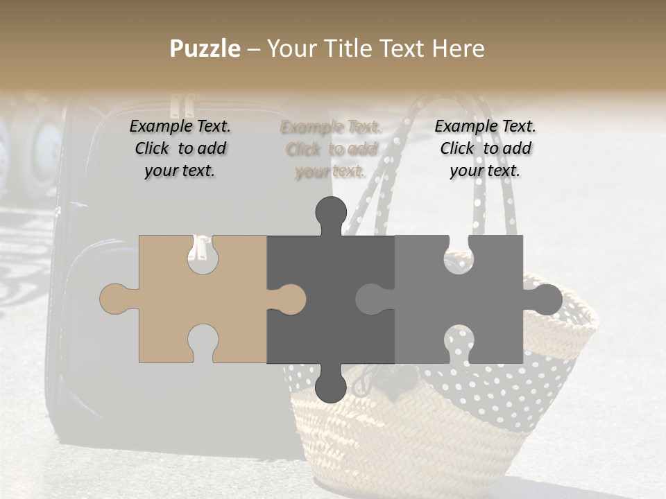 Case Suitcase Flight PowerPoint Template