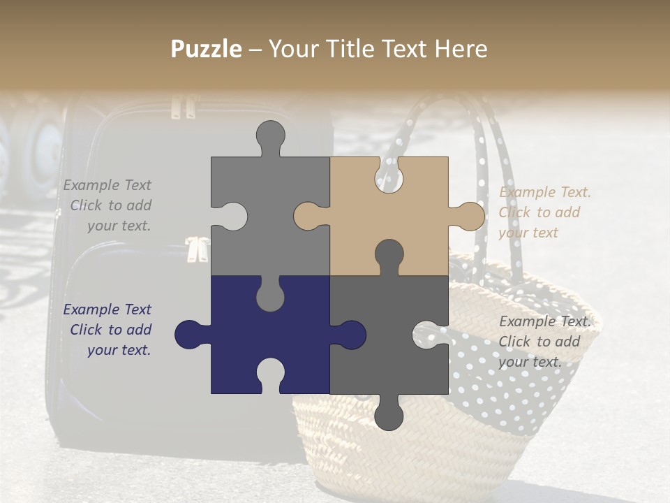 Case Suitcase Flight PowerPoint Template