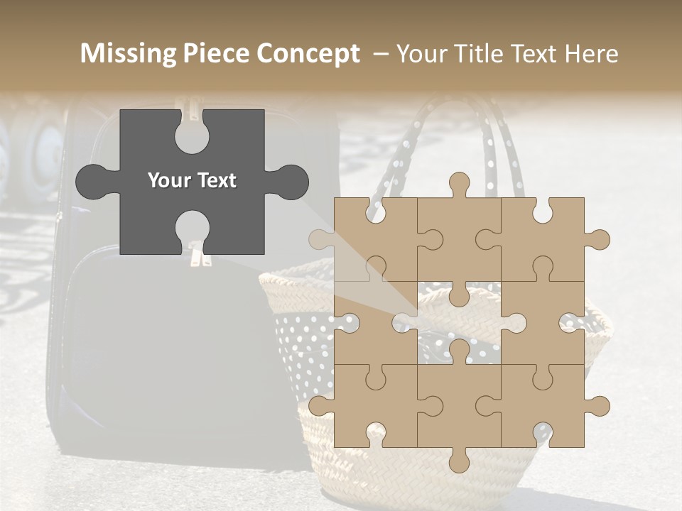 Case Suitcase Flight PowerPoint Template