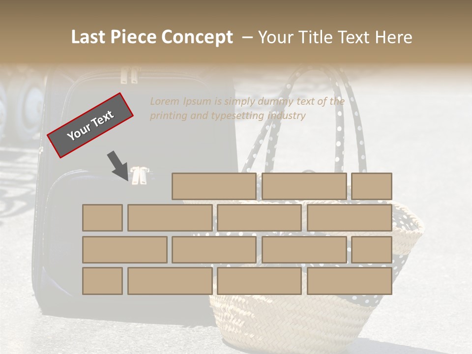 Case Suitcase Flight PowerPoint Template