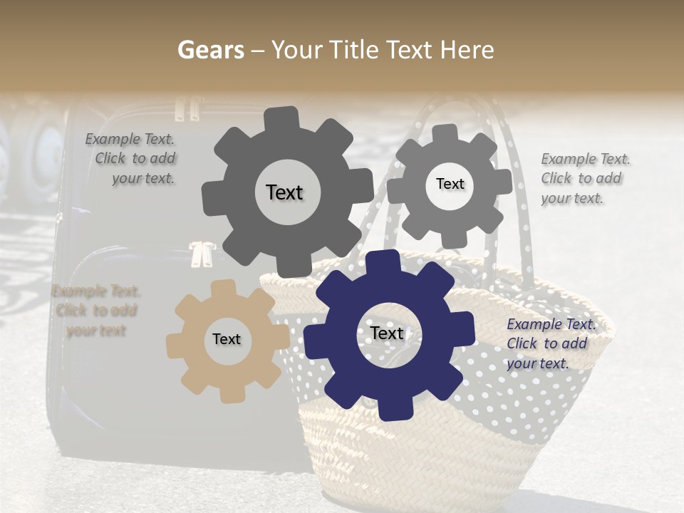 Case Suitcase Flight PowerPoint Template