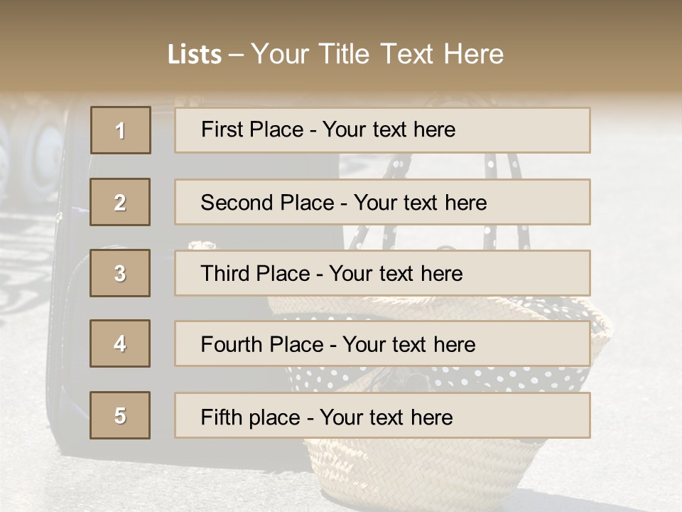 Case Suitcase Flight PowerPoint Template