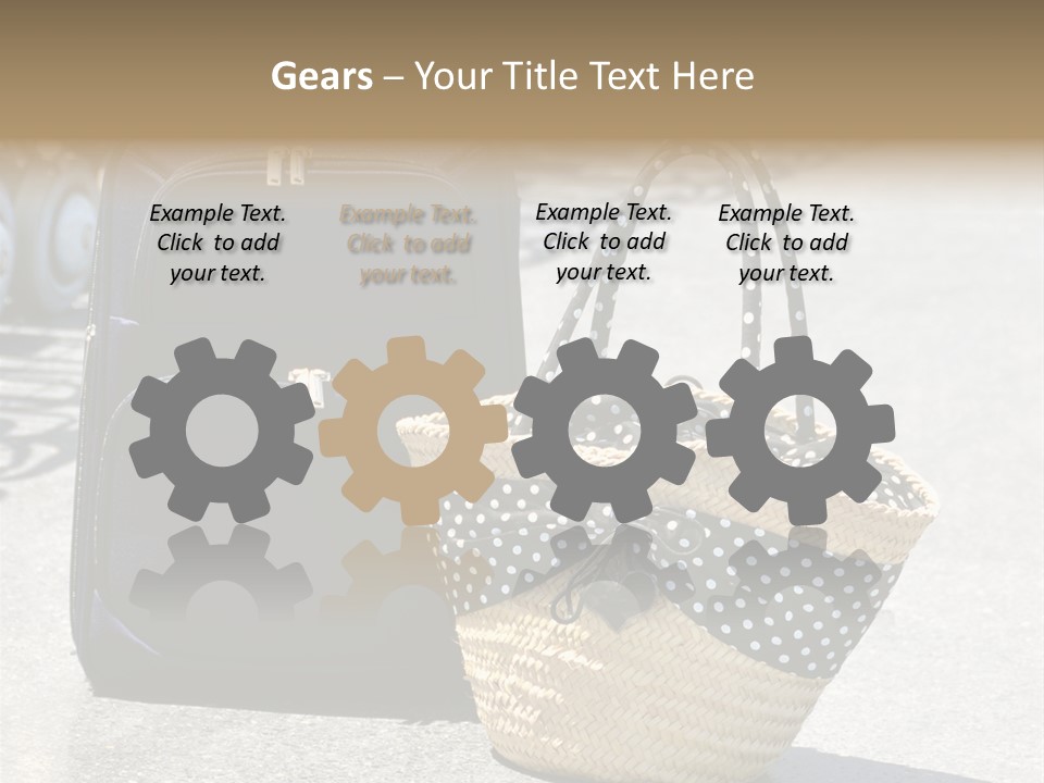 Case Suitcase Flight PowerPoint Template